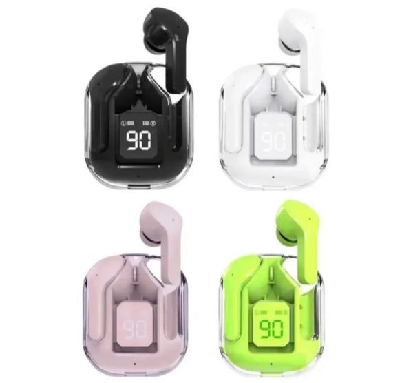 Air31 Earbuds Wireless Crystal Transparent Body Air 31 Ear Buds /with Silicon Pouch (random Color)