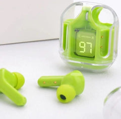 Air31 Earbuds Wireless Crystal Transparent Body Air 31 Ear Buds /with Silicon Pouch (random Color)